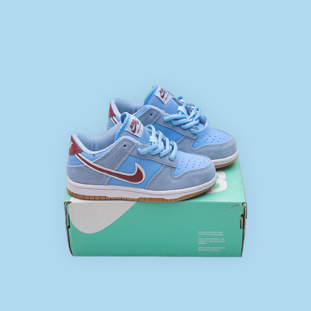 Red Check low dunk